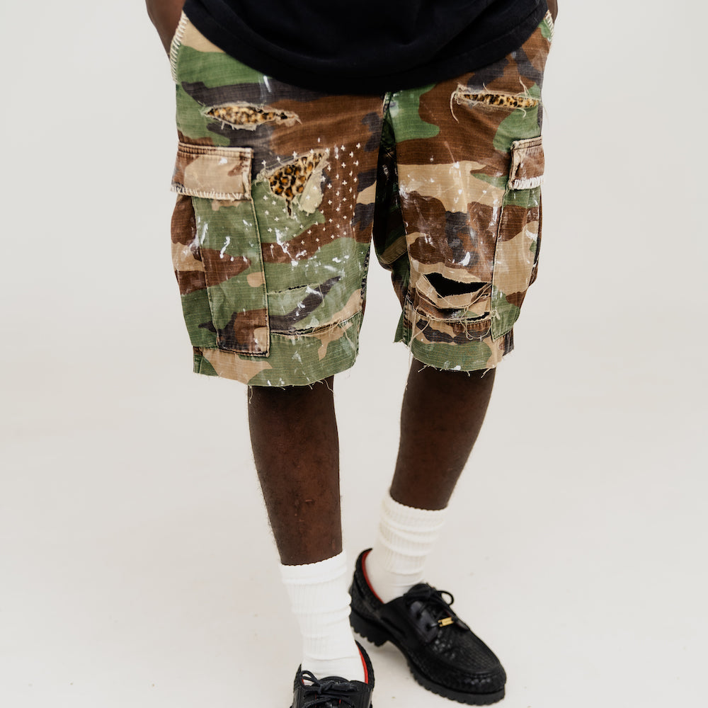 Leopard Camo Shorts