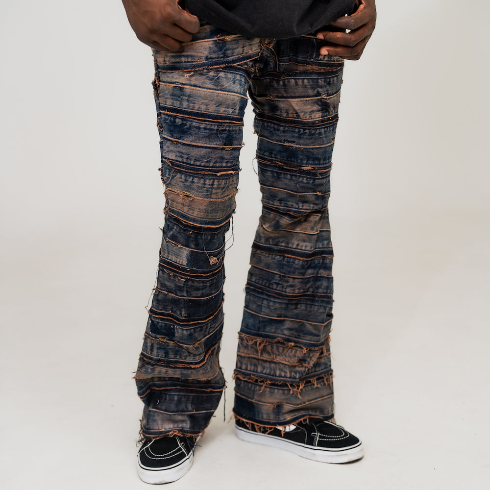 Waistband Denim Pants