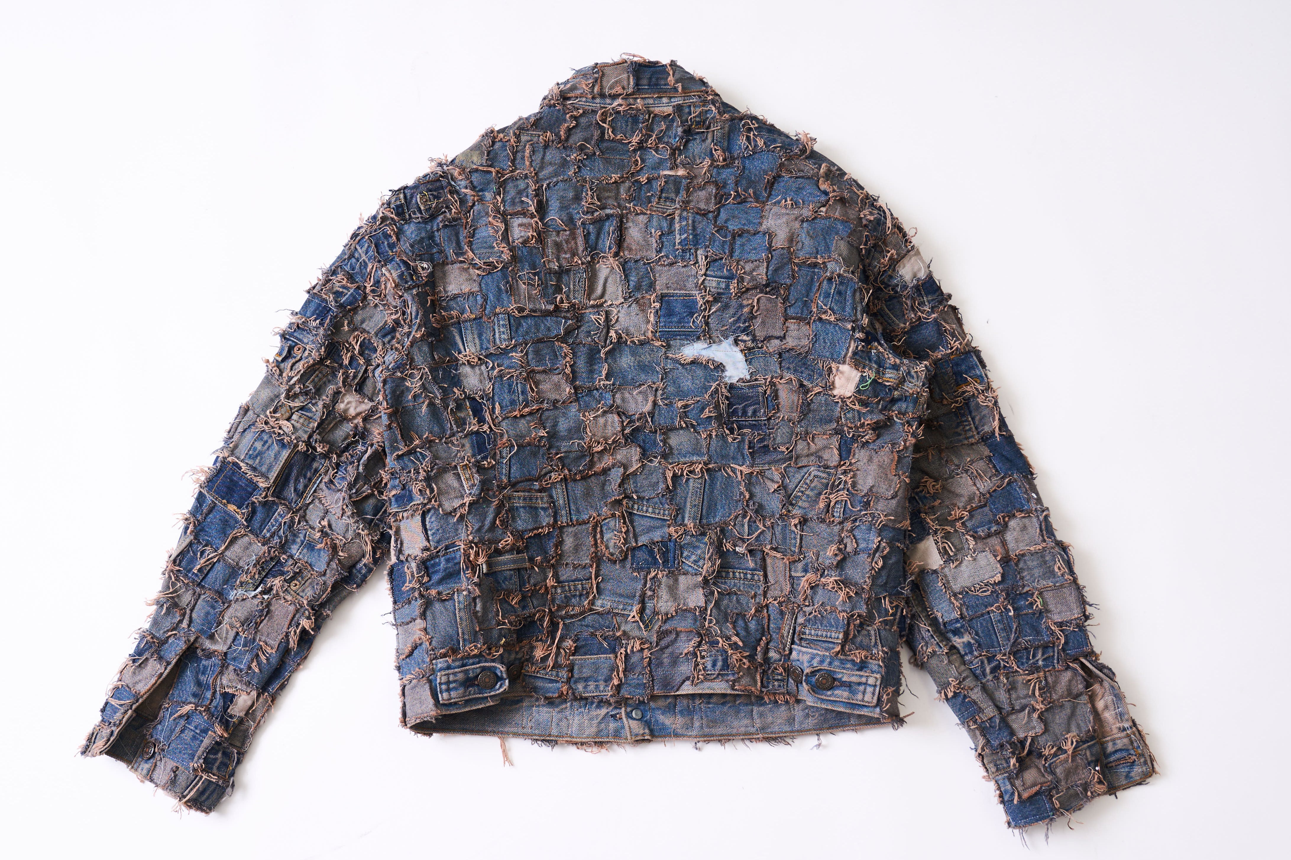 INNOCENCE SQUARE PATCHWORK DENIM JACKET