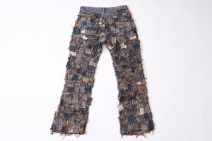 INNOCENCE SQUARE PATCHWORK DENIM PANTS