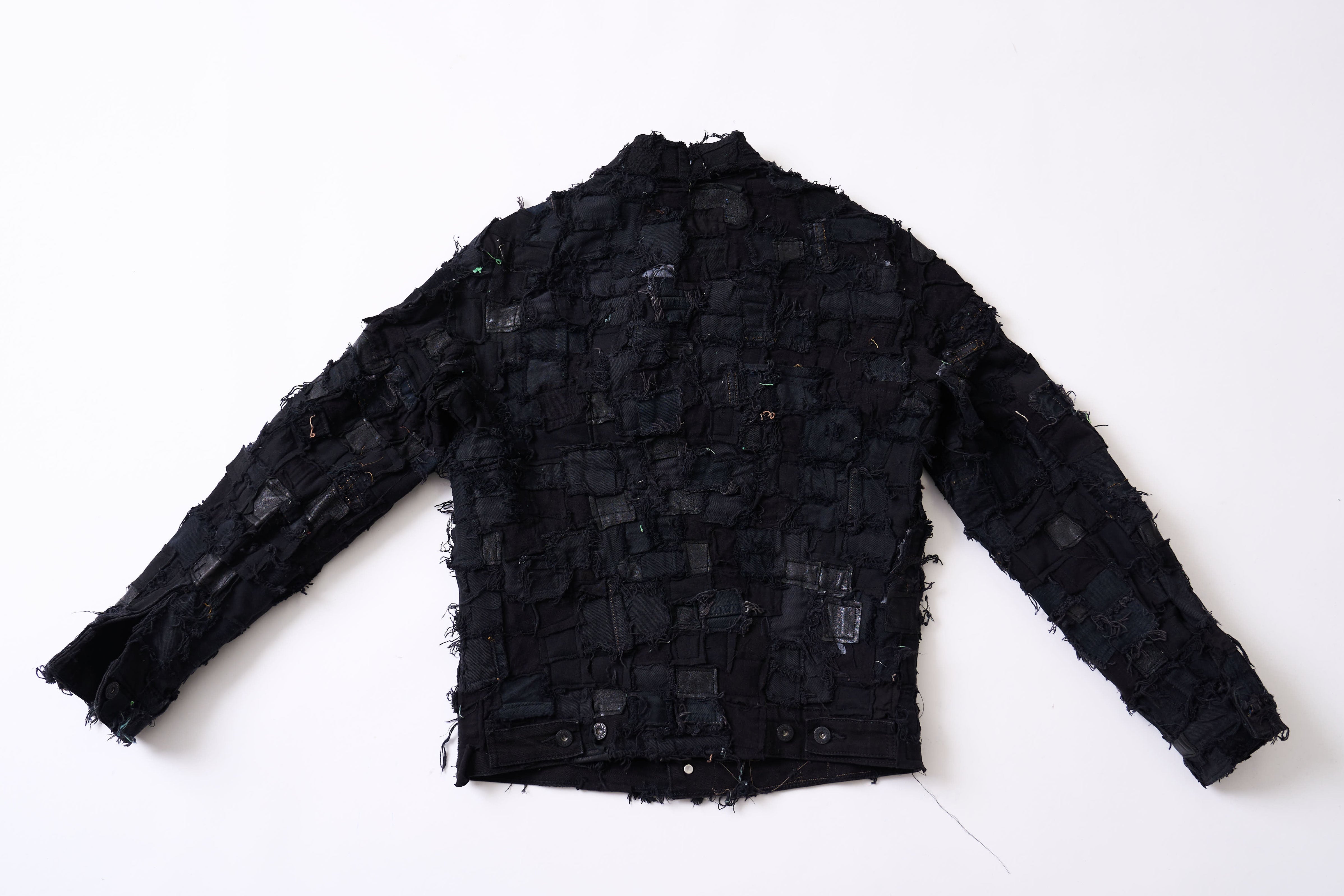 INNOCENCE SQUARE PATCHWORK DENIM JACKET