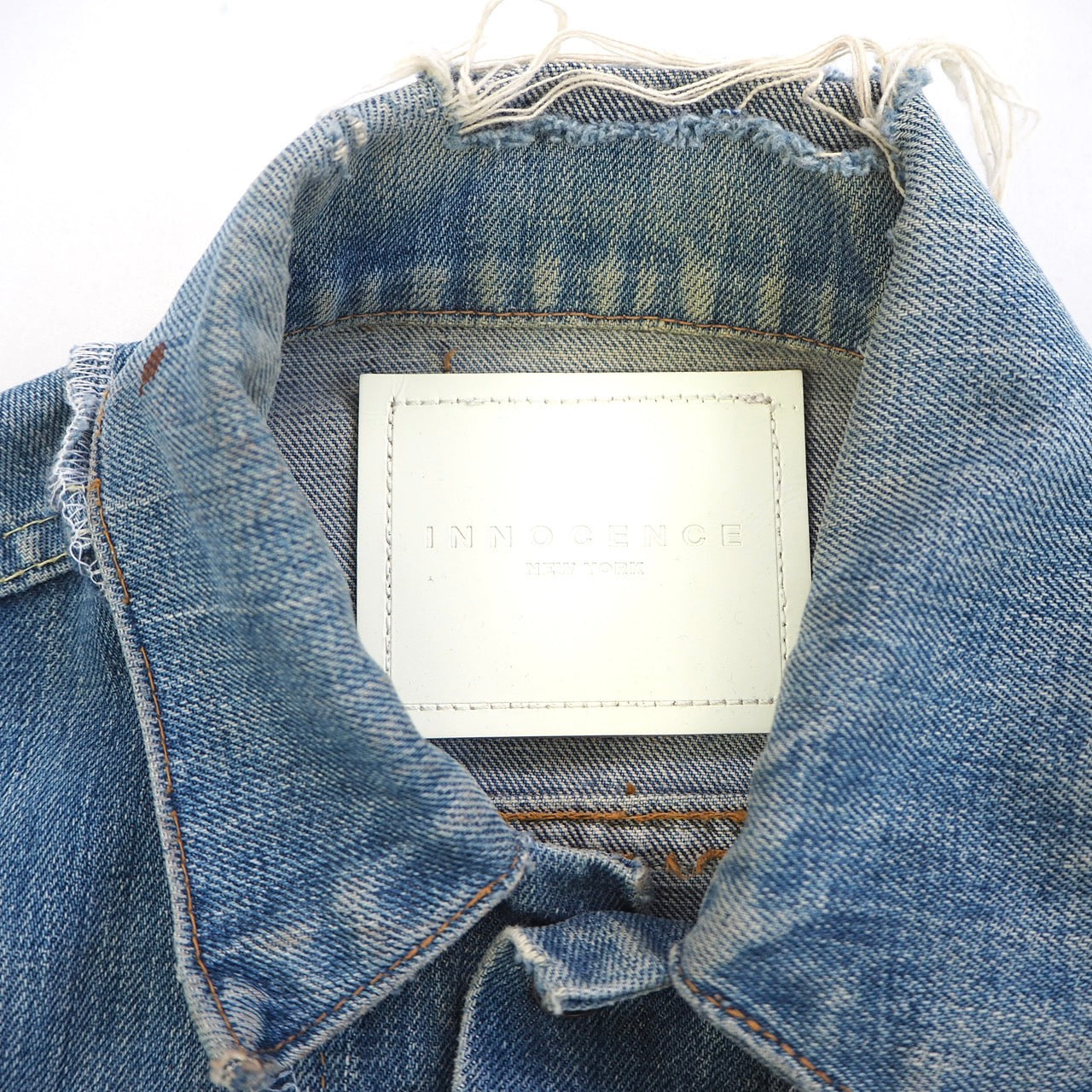 INNOCENCE OVERLOCK DENIM JACKET – INNOCENCE NYC