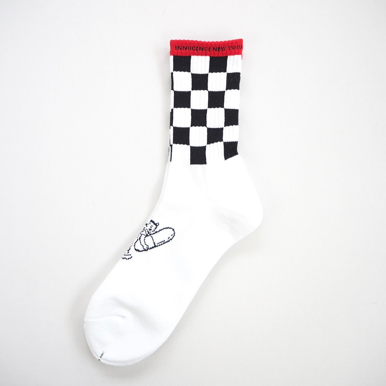 INNOCENCE CHECKER FLAG SOCKS