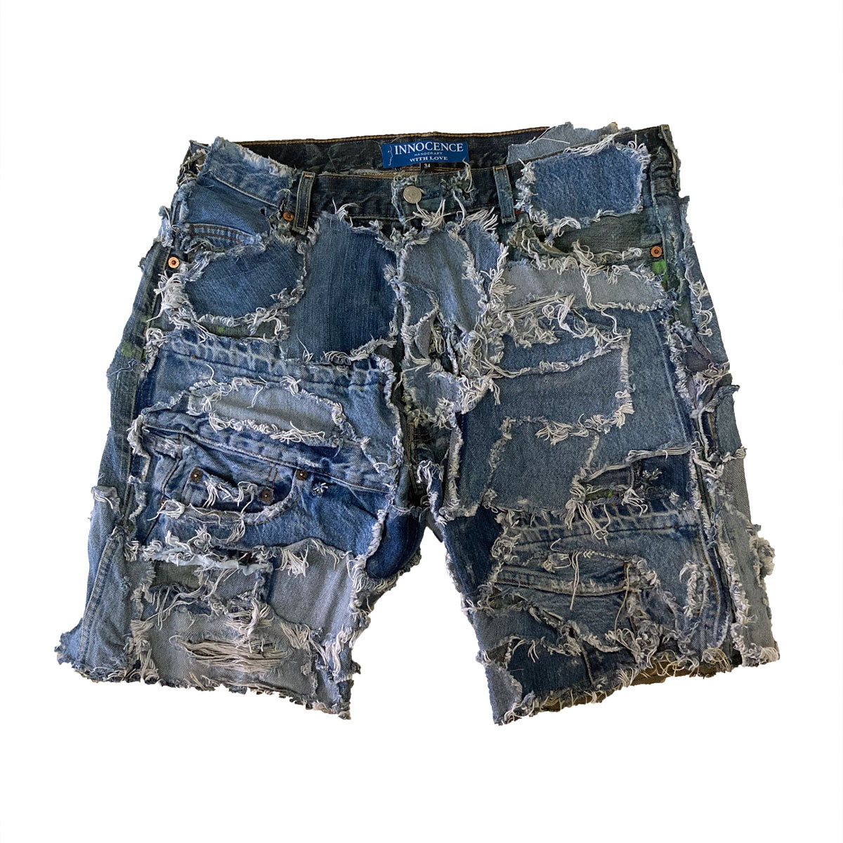 INNOCENCE PATCHWORK DENIM SHORT