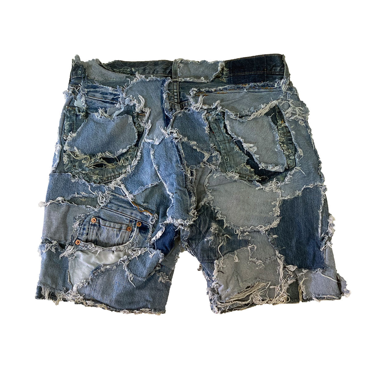 INNOCENCE PATCHWORK DENIM SHORT