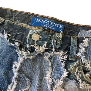 INNOCENCE PATCHWORK DENIM SHORT