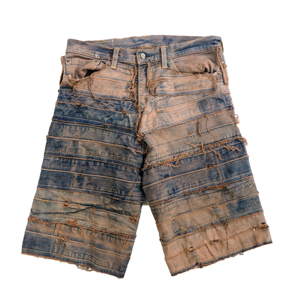 パンツ innocence nyc overdestroy denim 新品 INNOCENCE NYC DESTROY LEATHER DENIM